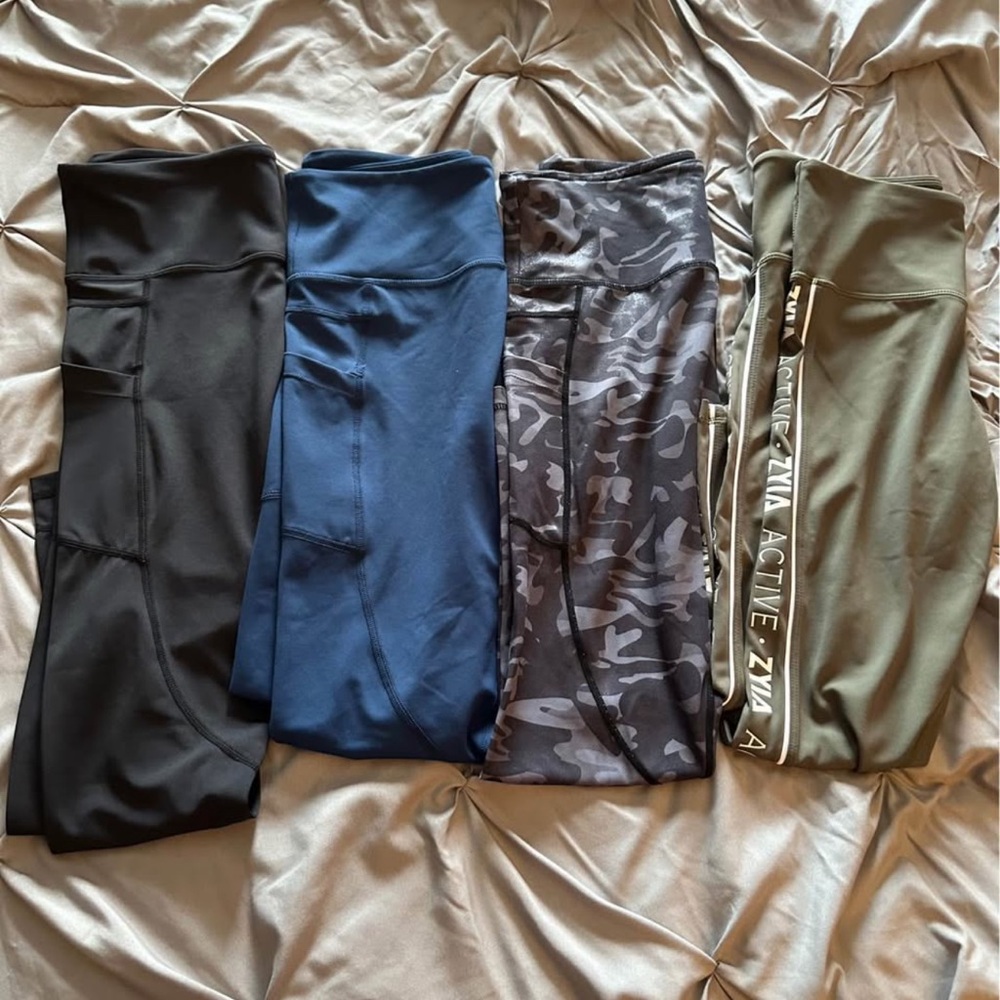 ZYIA Active Women's Leggings - Black, Blue, Camouflage, Olive